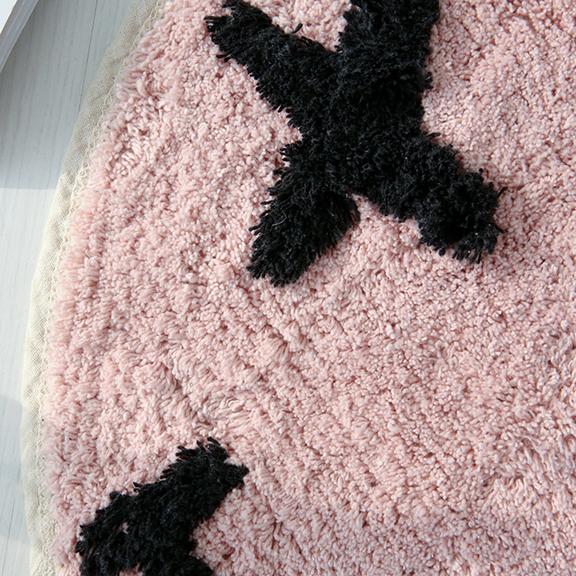 LAUF 스마일 러그 60cm 엑스 옐로우 7342.8585, 60x0.5cm