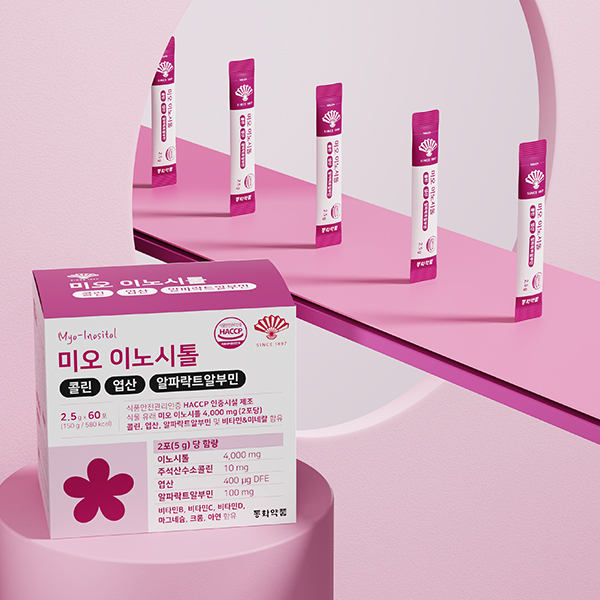 동화약품 미오 이노시톨 콜린 엽산 알파락트알부민 60포, 5개 이미지 3