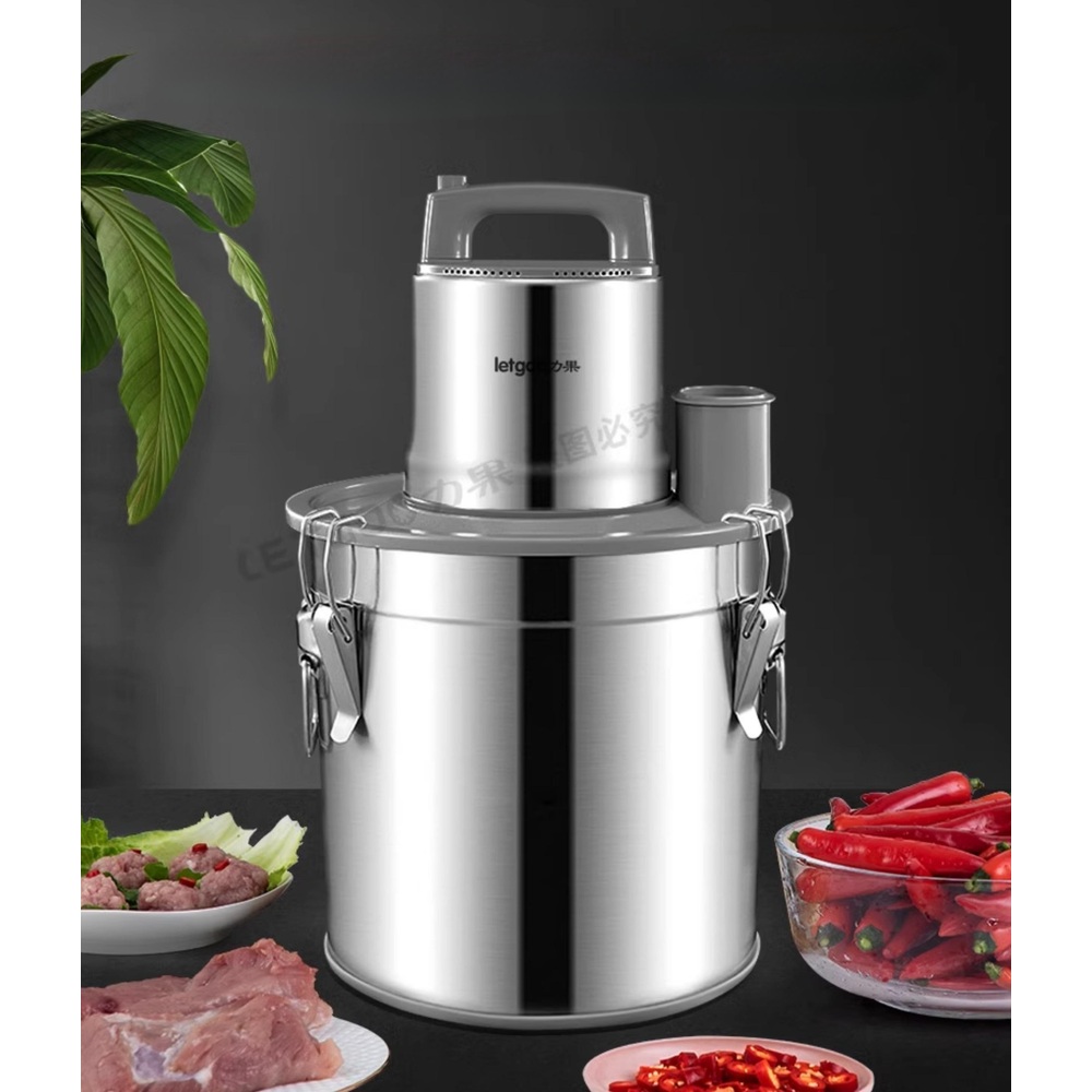 업소용분쇄기 20L 스텐 대용량 다용도 믹서 다지기 마늘 고기 믹서기 20L 1800W 칼날 1세트 포함 - 상품 이미지