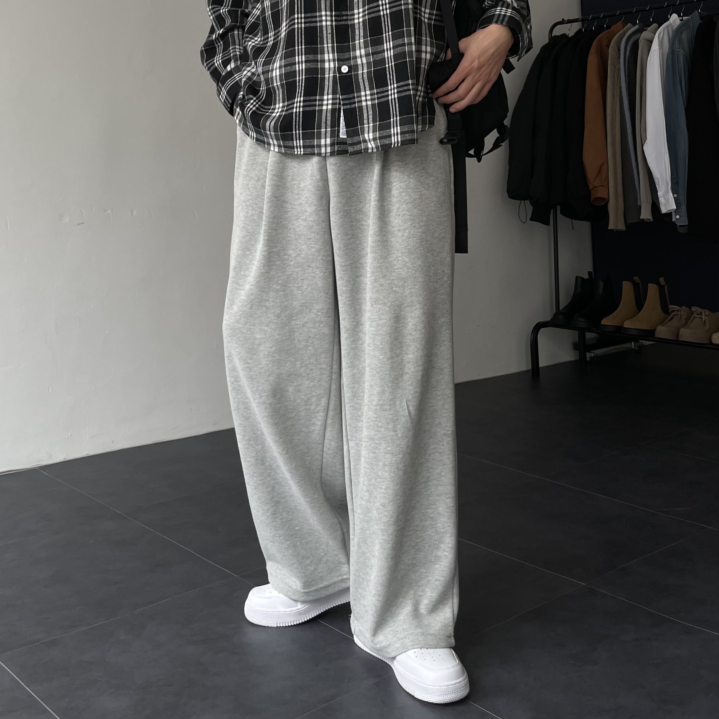 벌룬팬츠 스웻팬츠 남자니트바지 - 상세 이미지 2