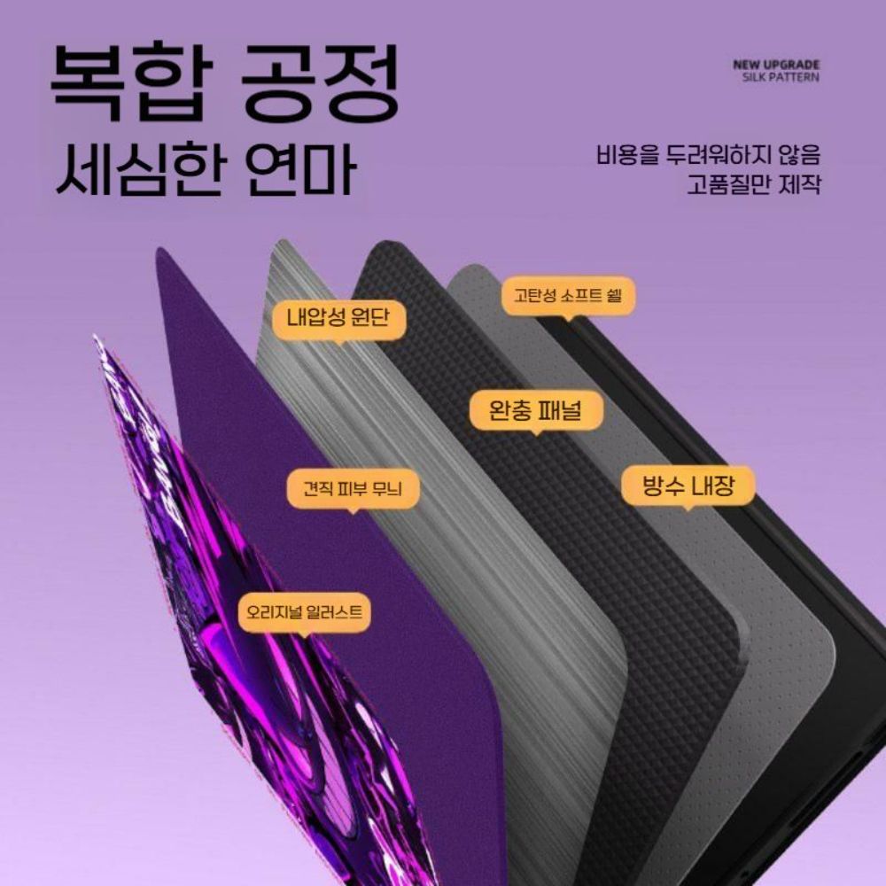 레노버 y700 4세대 케이스 일러스트 열방출 벌집 실리콘 커버 - 상세 이미지 4