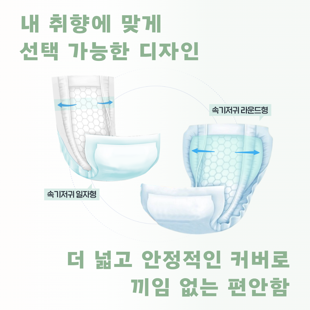 보듬 속기저귀 요실금패드 라운드형 29x56cm, 30개입, 2개 - 상세 이미지 2