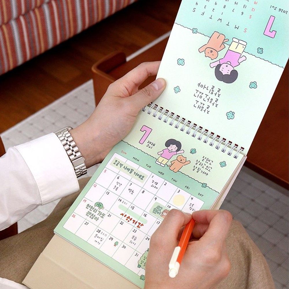 26년 미니 탁상 달력 세로형 2025년 7월부터 스케줄러 하반기달력 25년 - 메인 이미지