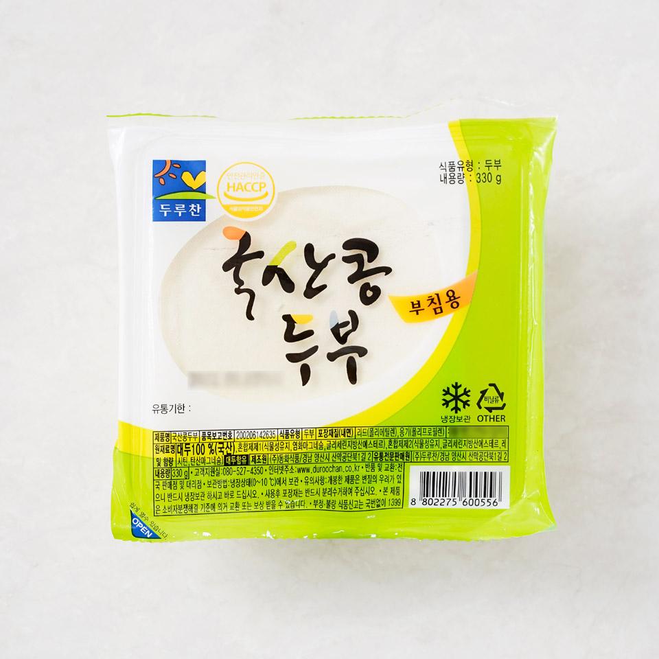 메가마트 두루찬 국산콩두부 부침용 330g - 메인 이미지