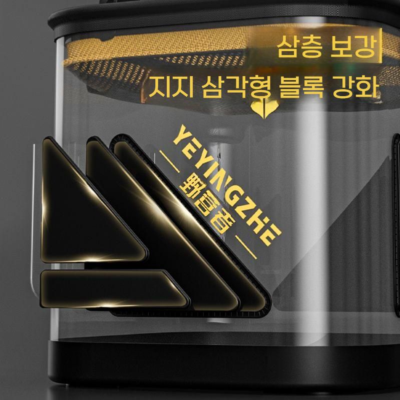 민물 바다 낚시가방 투명 물고기통 삐꾸통 미끼 살림통 8L 메쉬커버 - 상세 이미지 3