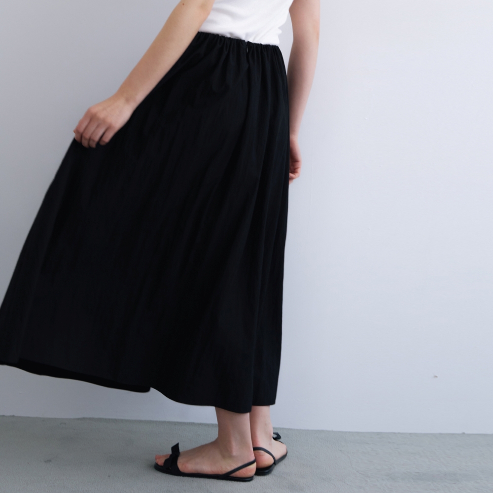 [어나우트] MAXI FULL SKIRT BLACK - 상세 이미지 4