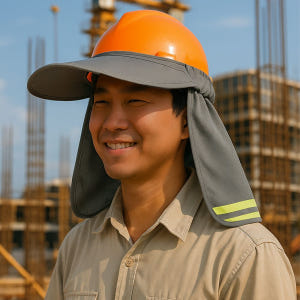 안전모 햇빛가리개 안전모 썬캡 햇빛차단 그늘막 차양막 실사용 후기 | 효과 있을까? - 상품 이미지 2