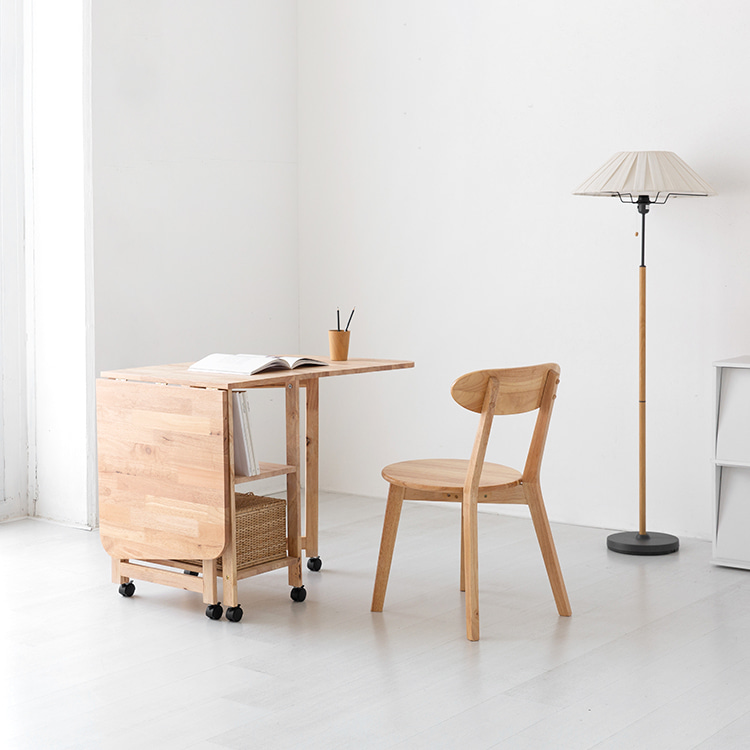 DIGOOD 이동식 접이식테이블 고무나무 1590mm, 고무나무 4933.7207