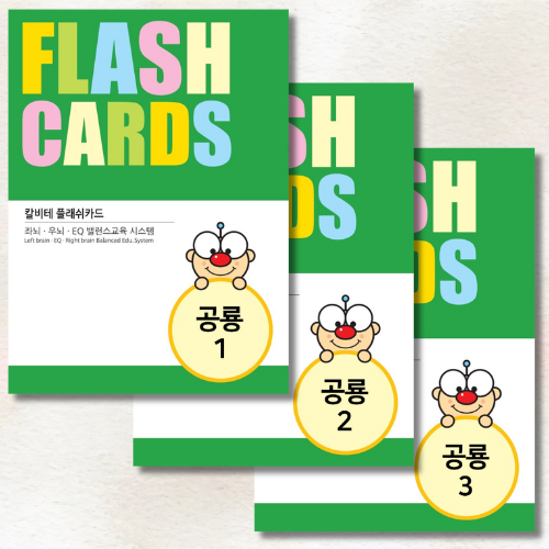 칼비테브레인 공룡 카드1,2,3 플래쉬 공부 돌 아기 유아 낱말카드 세트 우뇌발달 : 칼비테브레인