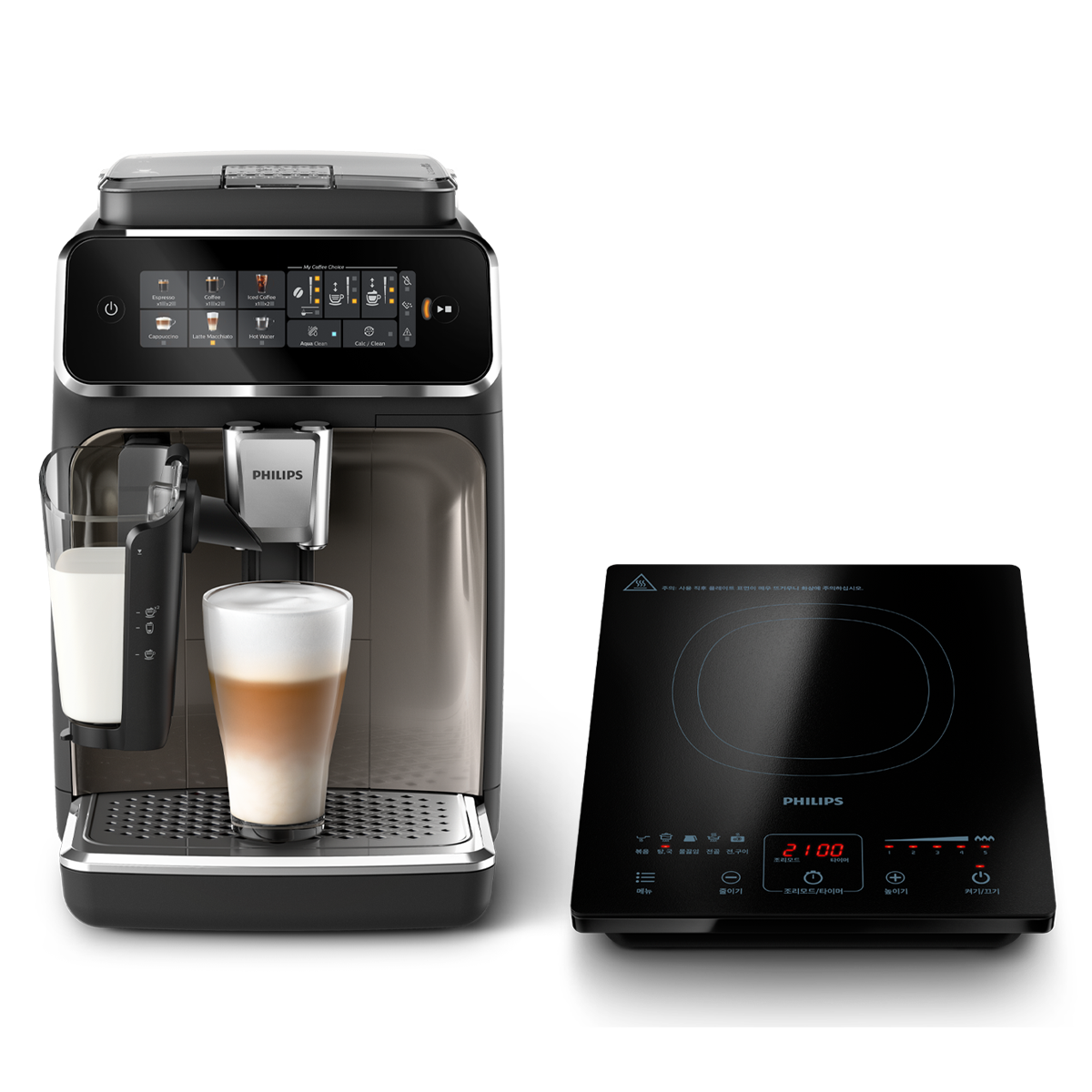 필립스 3300 아이스 레시피 라떼고 전자동 에스프레소 커피머신 EP3347/93 + 인덕션