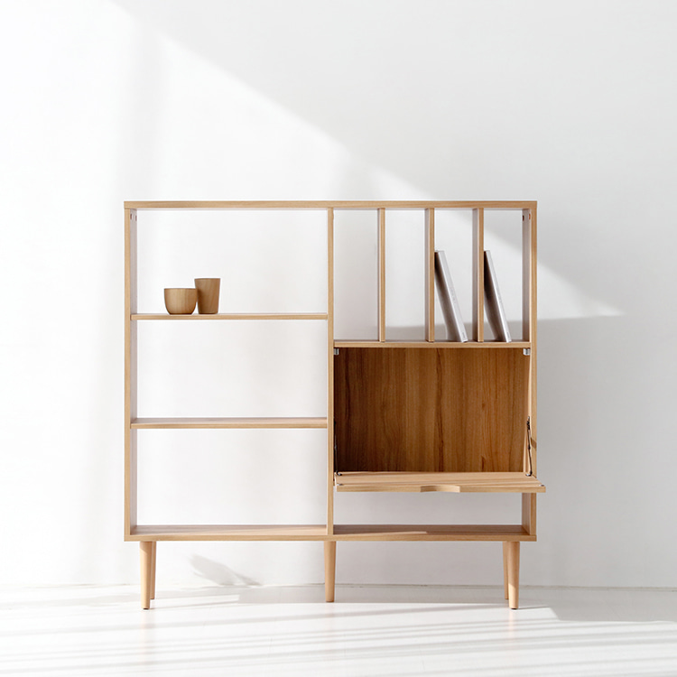 몬탁 수납선반 BSHM119120 1200x225x1190mm, 3단, 캄포어베니어 0880.2039