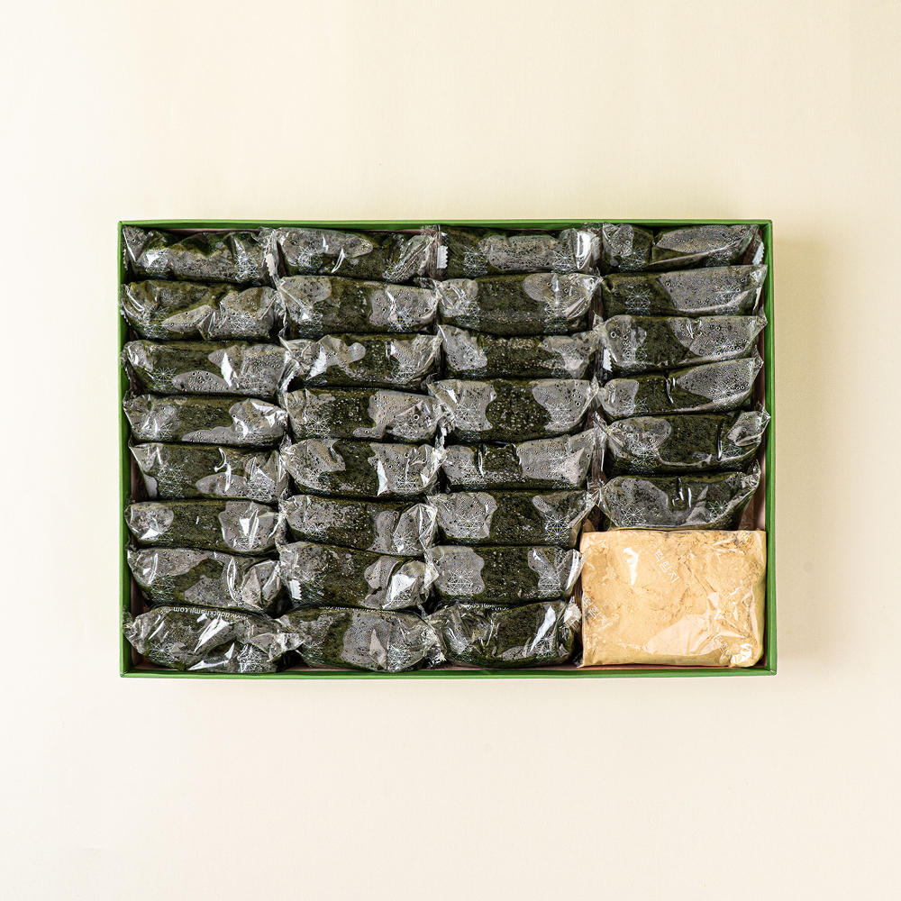 쑥떡 떡함지 쑥인절미 30개