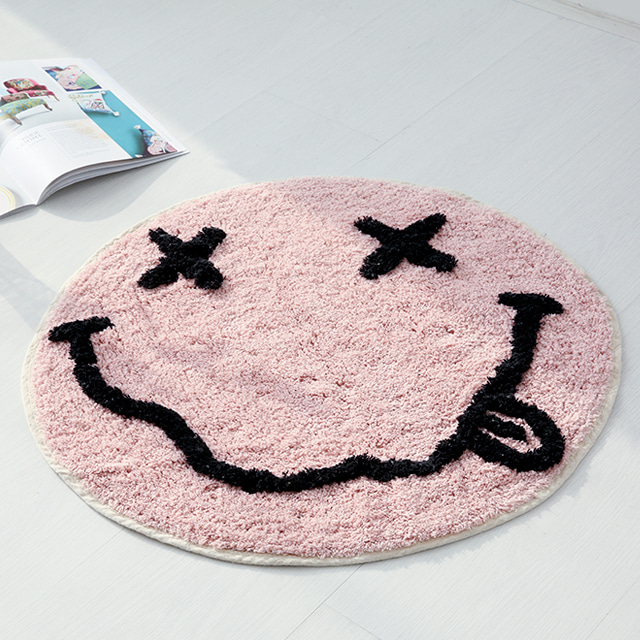 LAUF 스마일 러그 60cm 엑스 옐로우 7342.8585, 60x0.5cm