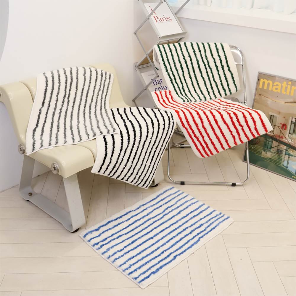 포시엘라 스트라이프 발매트 욕실 현관 호텔 침대 키친 싱크대 주방 매트 M