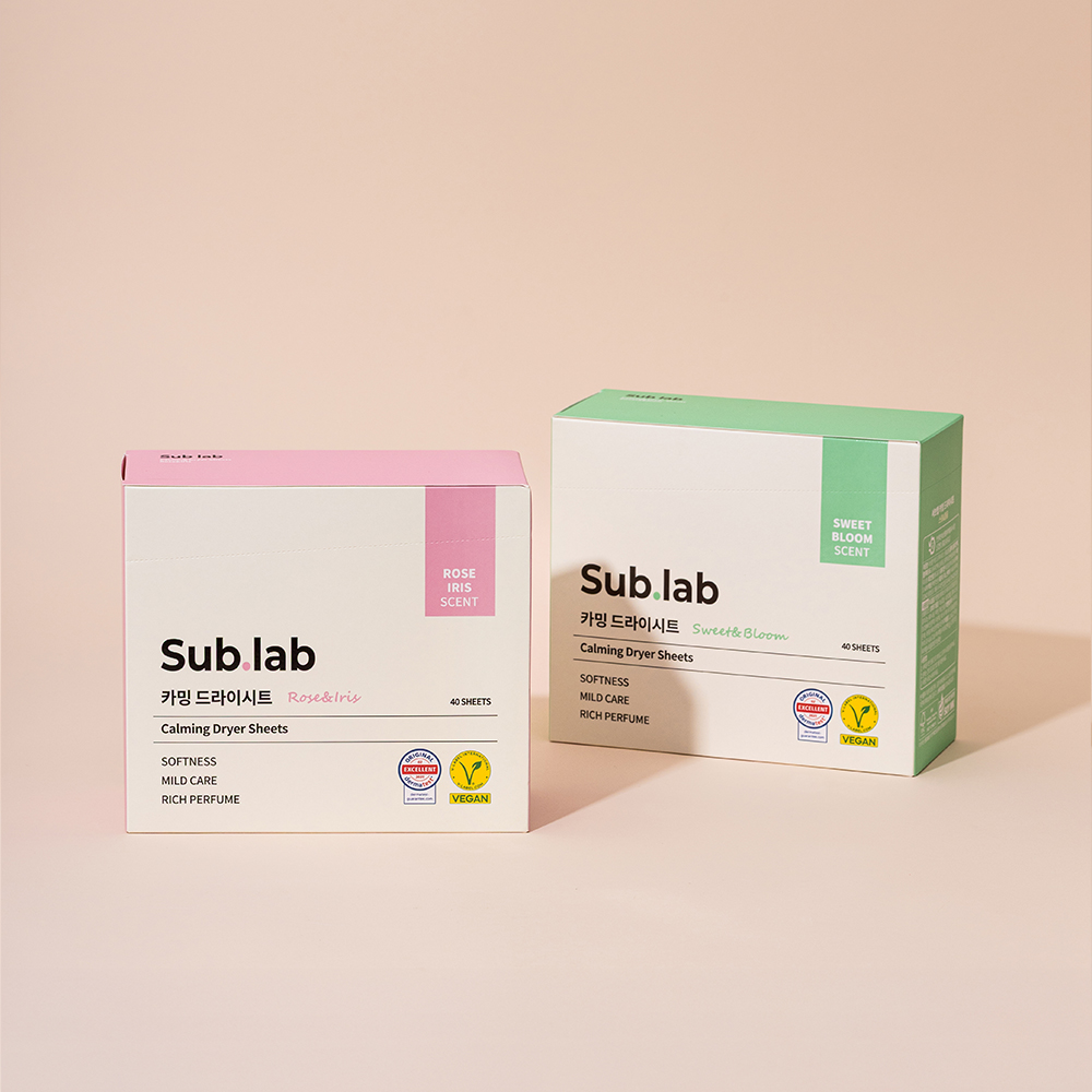 서브랩 건조기 섬유유연제 카밍 드라이시트 스윗블룸, 40매, 1개 - 상세 이미지 5