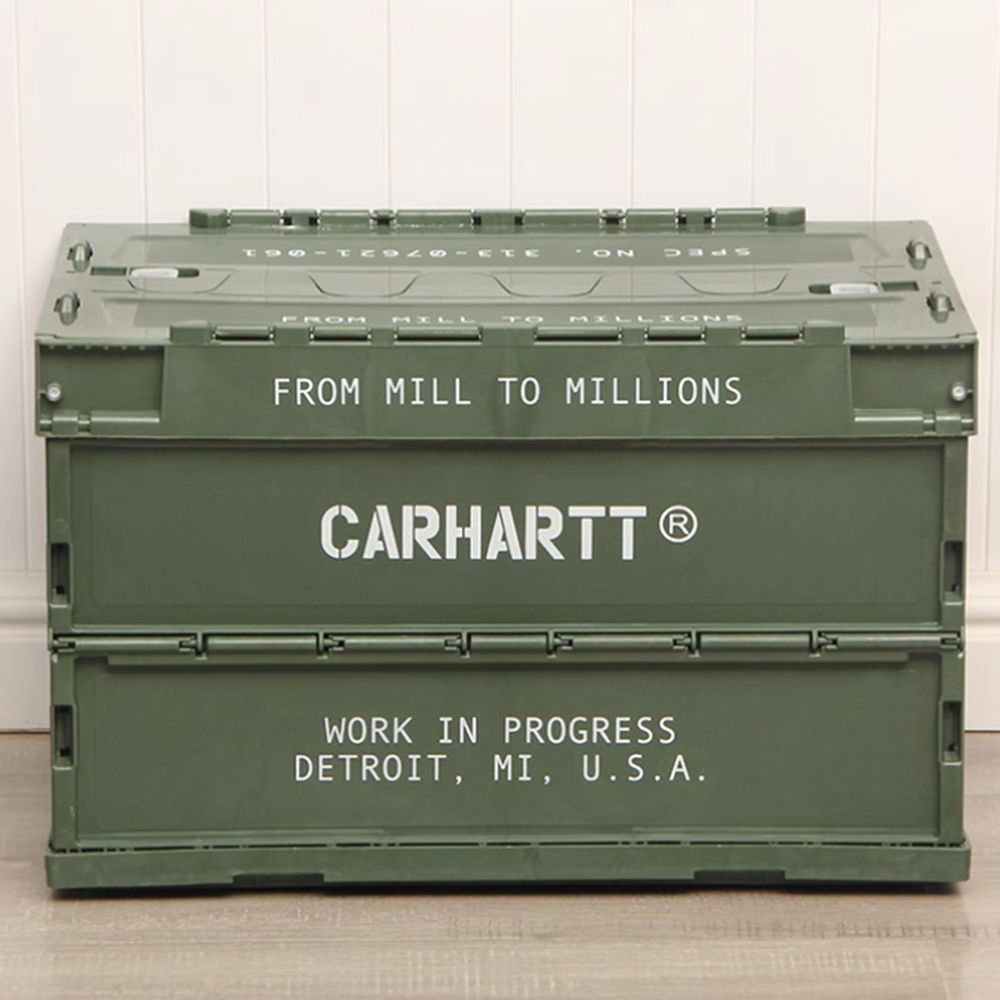 캠핑폴딩박스 접이식 다용도수납 캠핑 박스 군녹색 50L