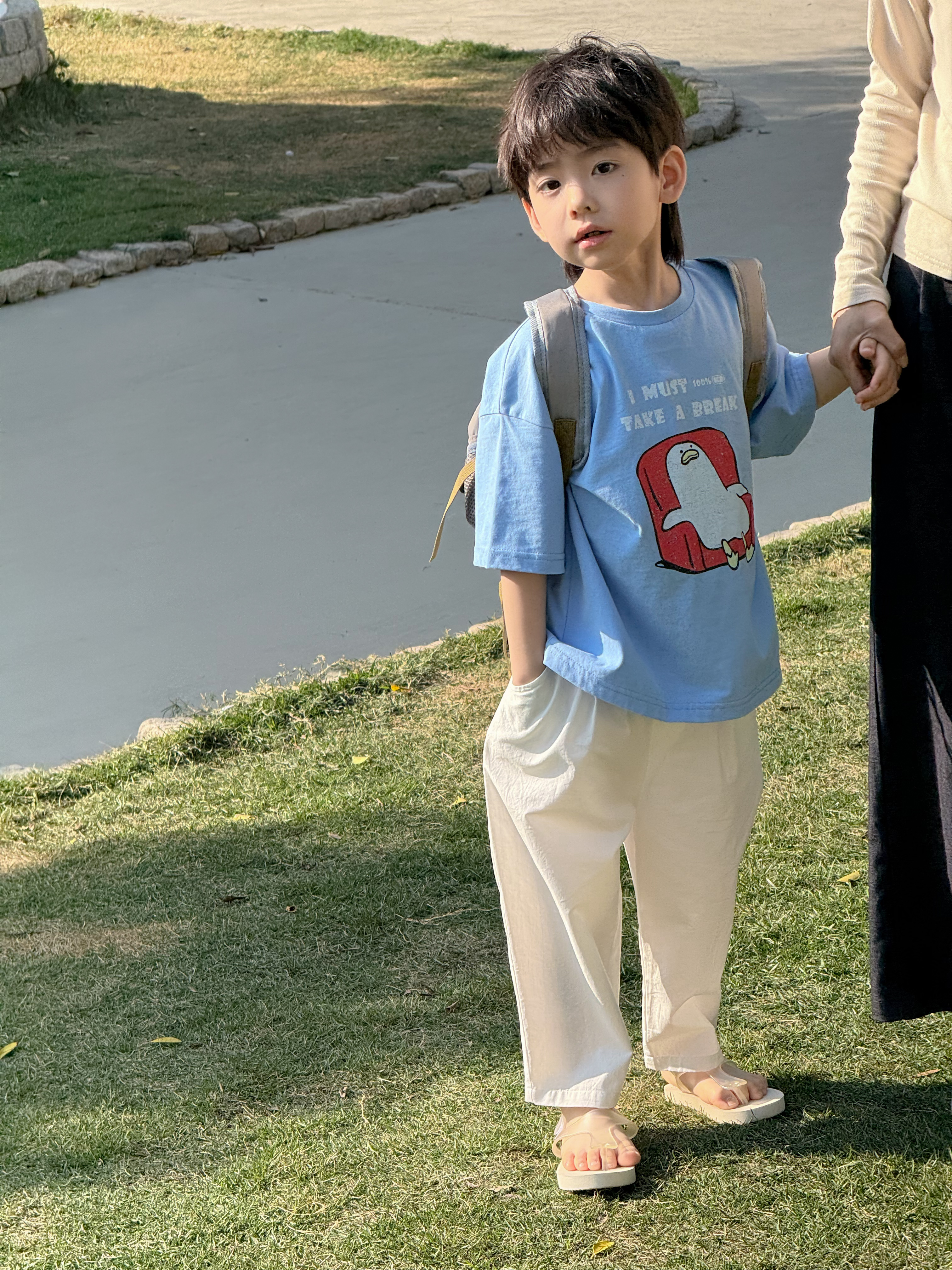 Irene's Closet 컬러블럭 다용도 미니 레저백 세컨드백 유아 주니어 사계절