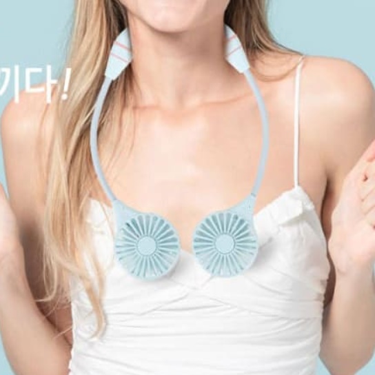 목에 거는 선풍기 걸이형 선풍기 골프용 낚시용 충전용 야구장 선풍기