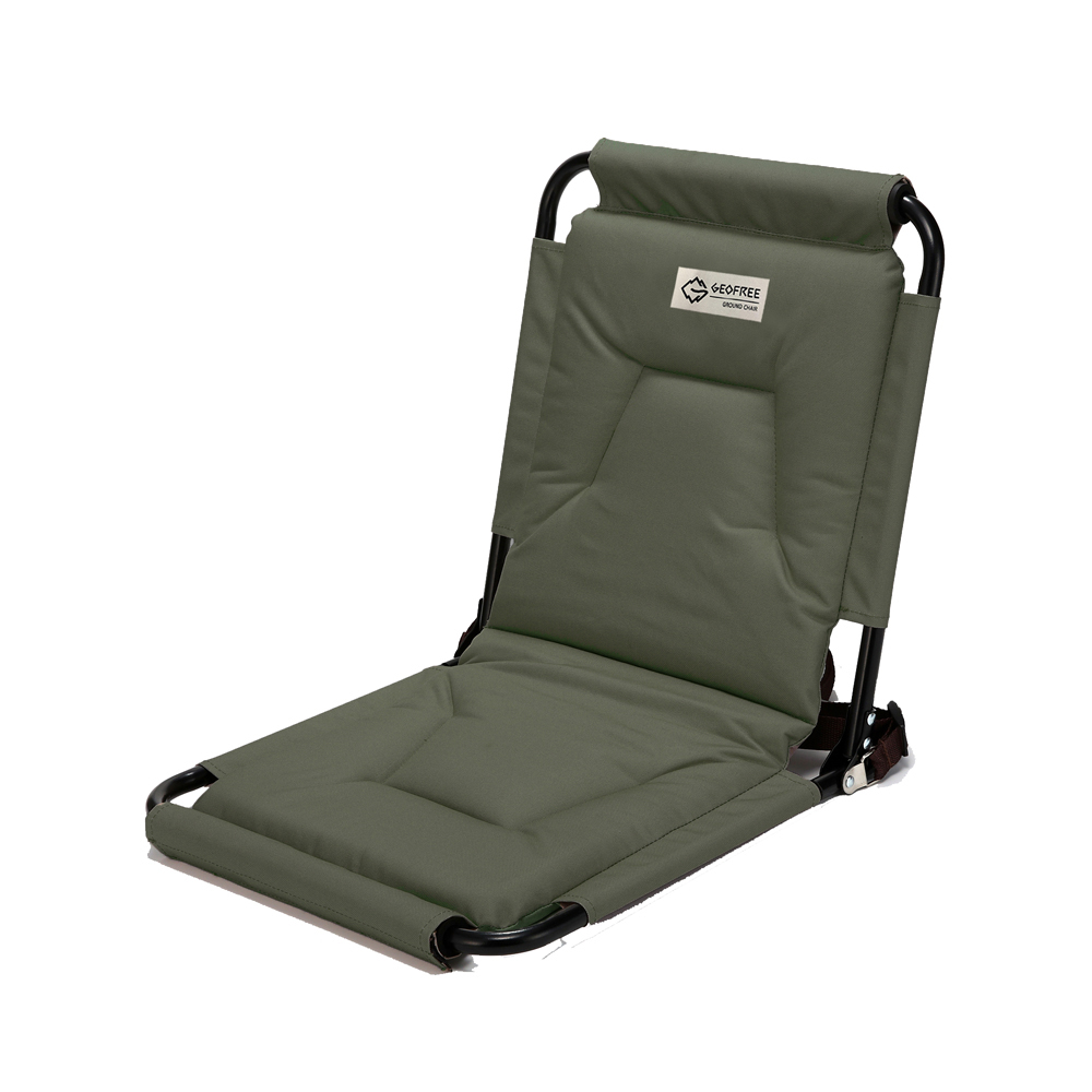 지오프리 릴렉스 그라운드 좌식의자 체어 폴딩 접이식 캠핑 카키