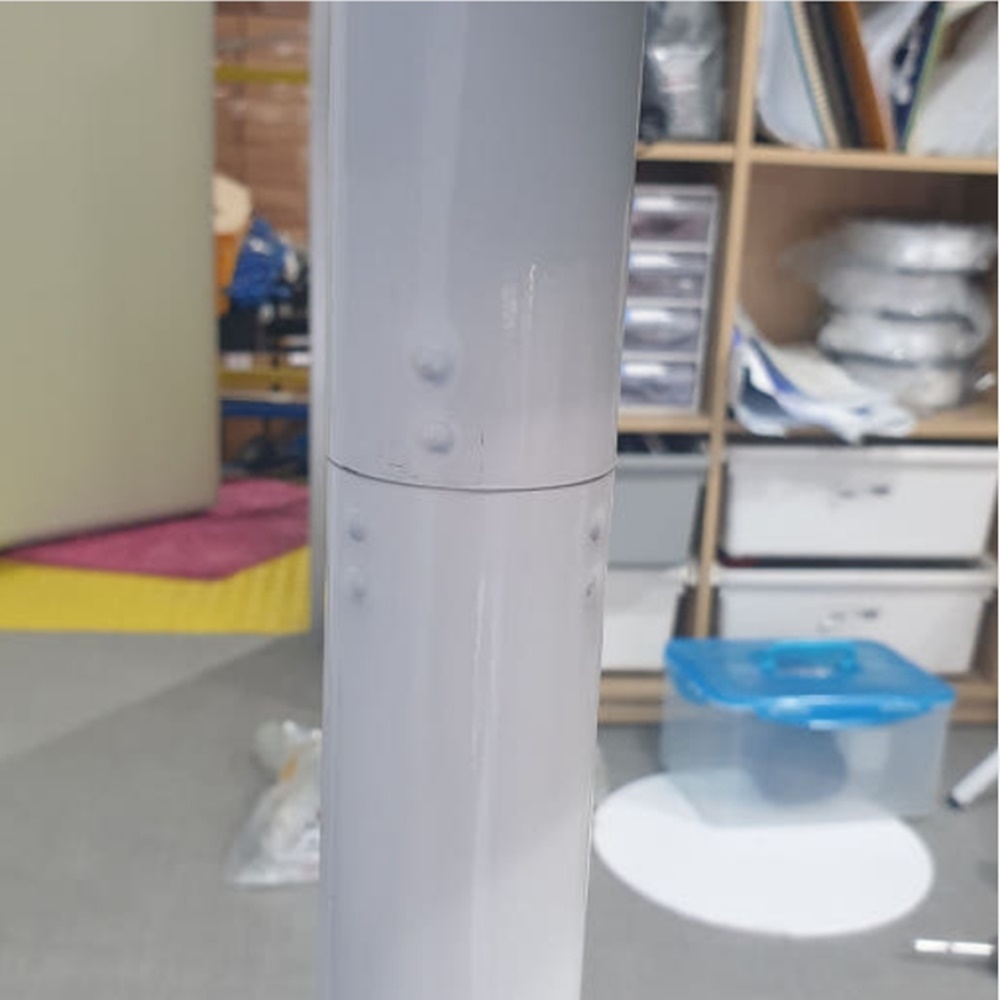 이젤형 티비거치대 추가 연장봉 화이트 1세트218cm (86인치) - 상세 이미지 3