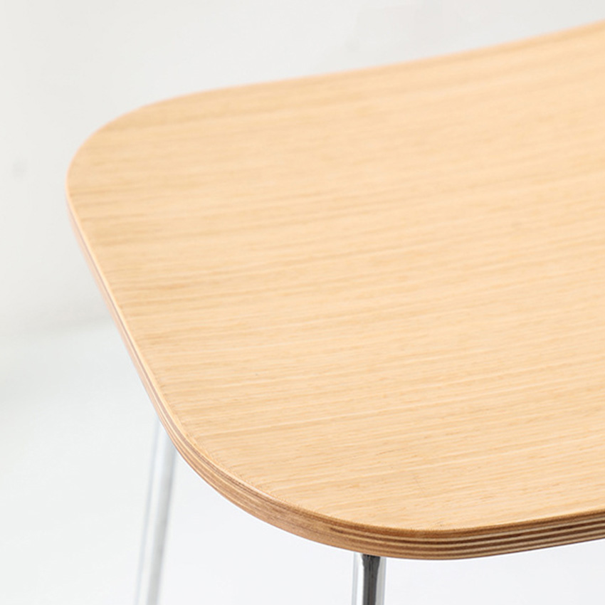 라인 미니멀 원목 화장대 쇼파 스툴 Line Minimal Stool - 상세 이미지 5