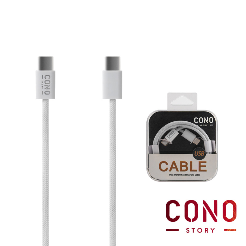 코노(CONO) 우븐 패브릭 CtoC / C to 8핀 라이트닝 1m 고속충전케이블 이미지 8