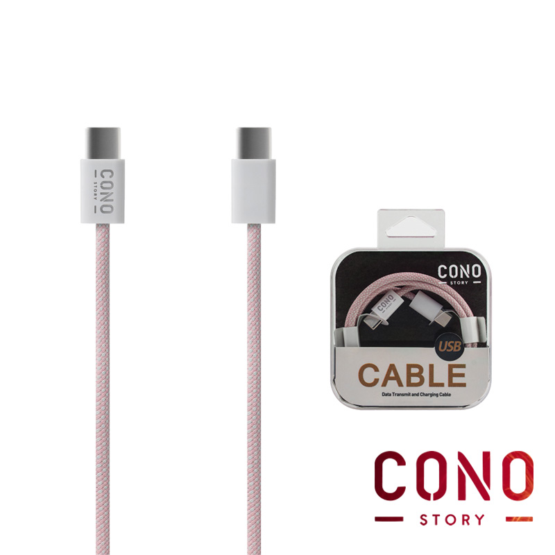 코노(CONO) 우븐 패브릭 CtoC / C to 8핀 라이트닝 1m 고속충전케이블 이미지 7