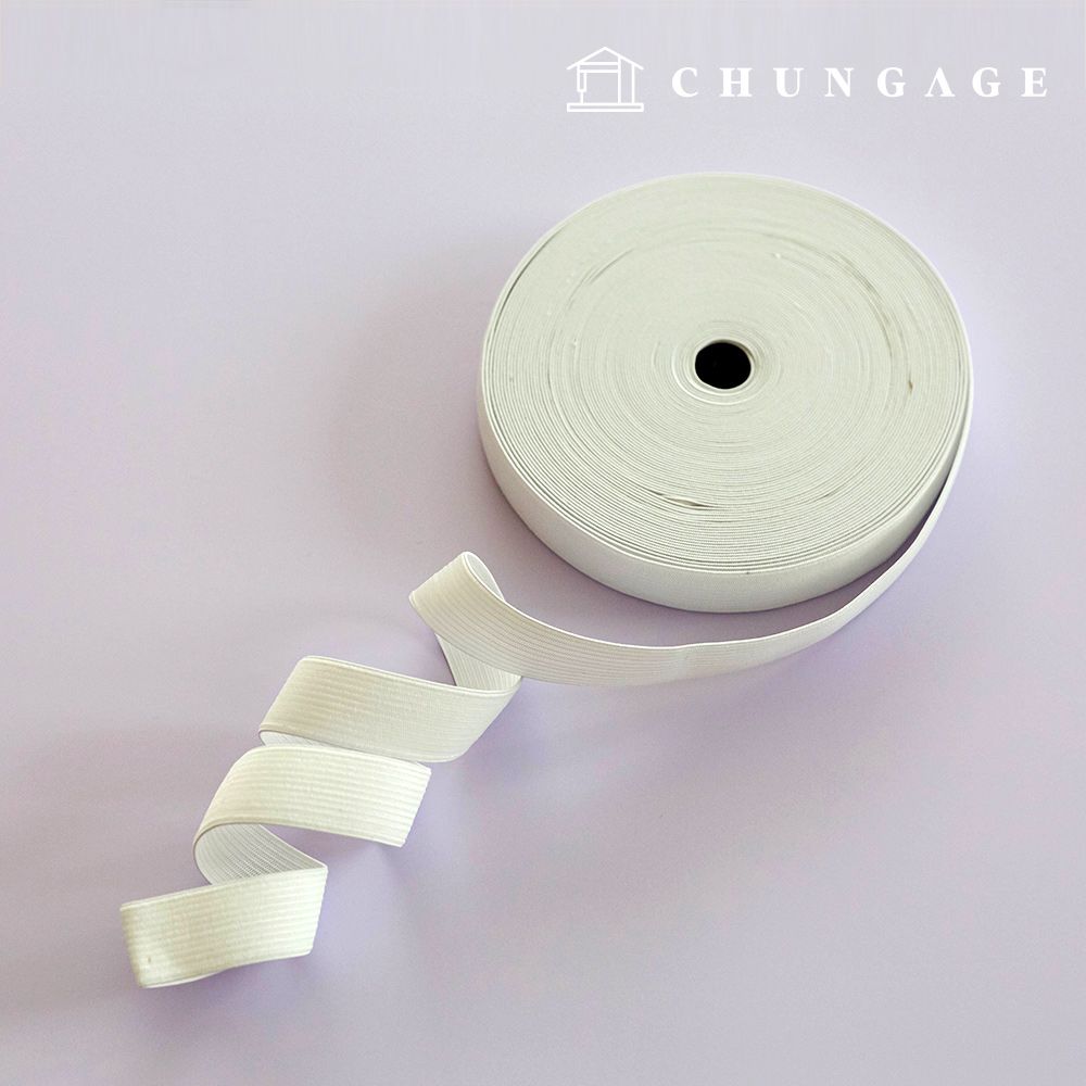 바지고무줄 허리고무밴드 22마롤 바지끈 납작고무줄 고탄력 25mm 제품 이미지