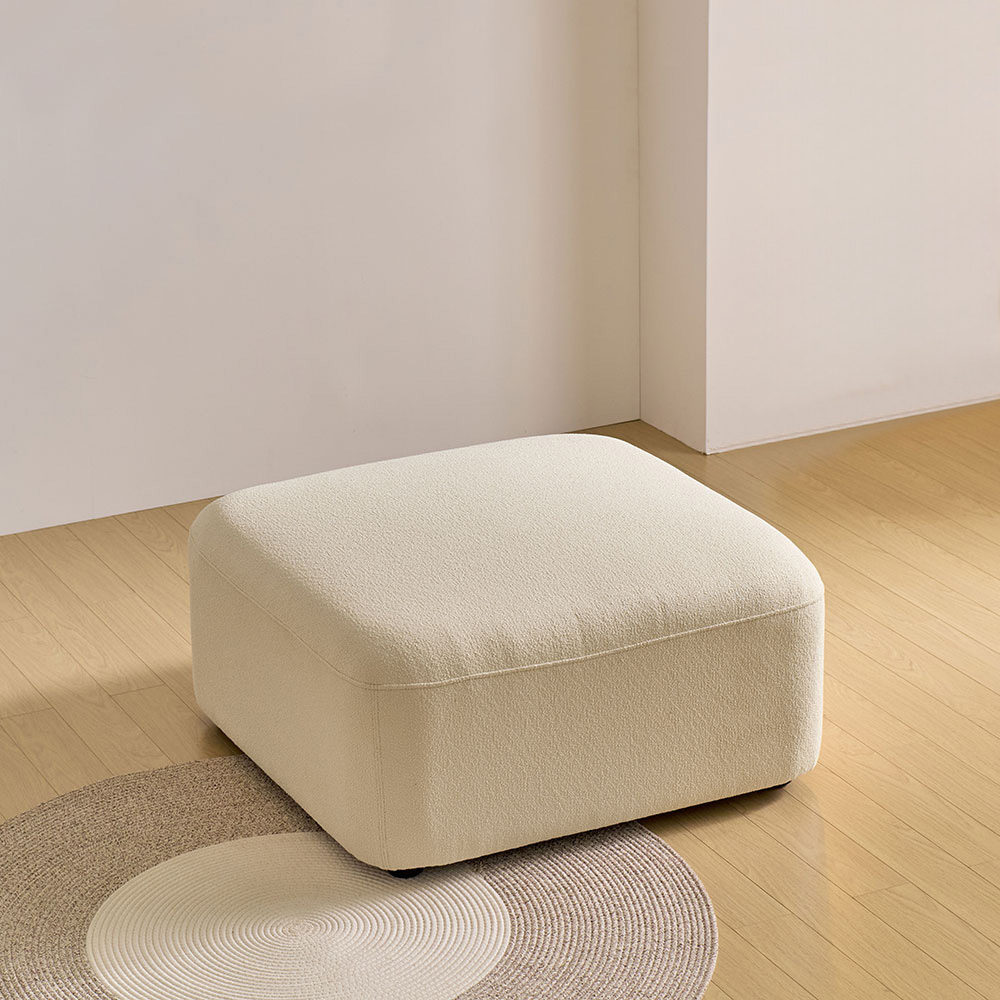 스코나 콘테라 부클레 아쿠아텍스 이지클린 패브릭 모듈 보조 스툴 1인 소파