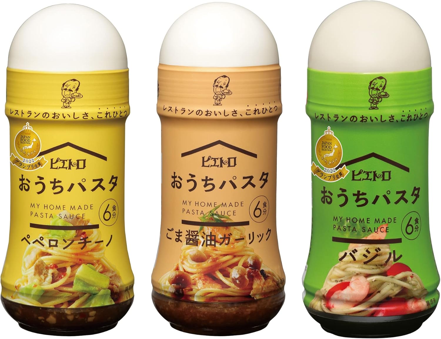 피에트로 우리집 파스타 3종 세트 페페론치노, 참깨간장마늘, 바질
