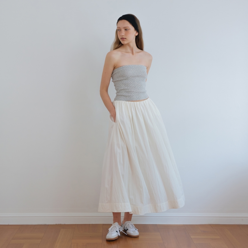 [어나우트] MAXI FULL SKIRT IVORY - 상세 이미지 3