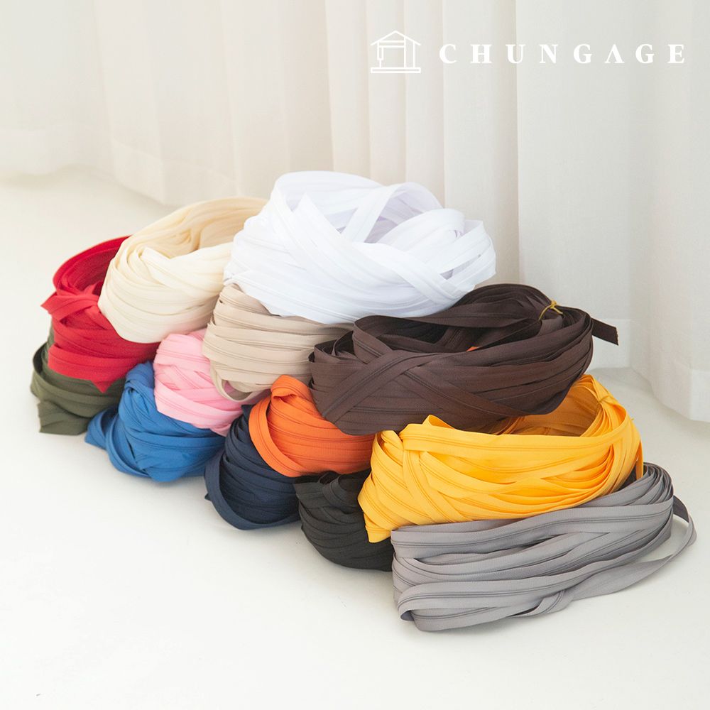 롤 지퍼 홈패션 코일 지퍼 40마 3호 13종 제품 이미지