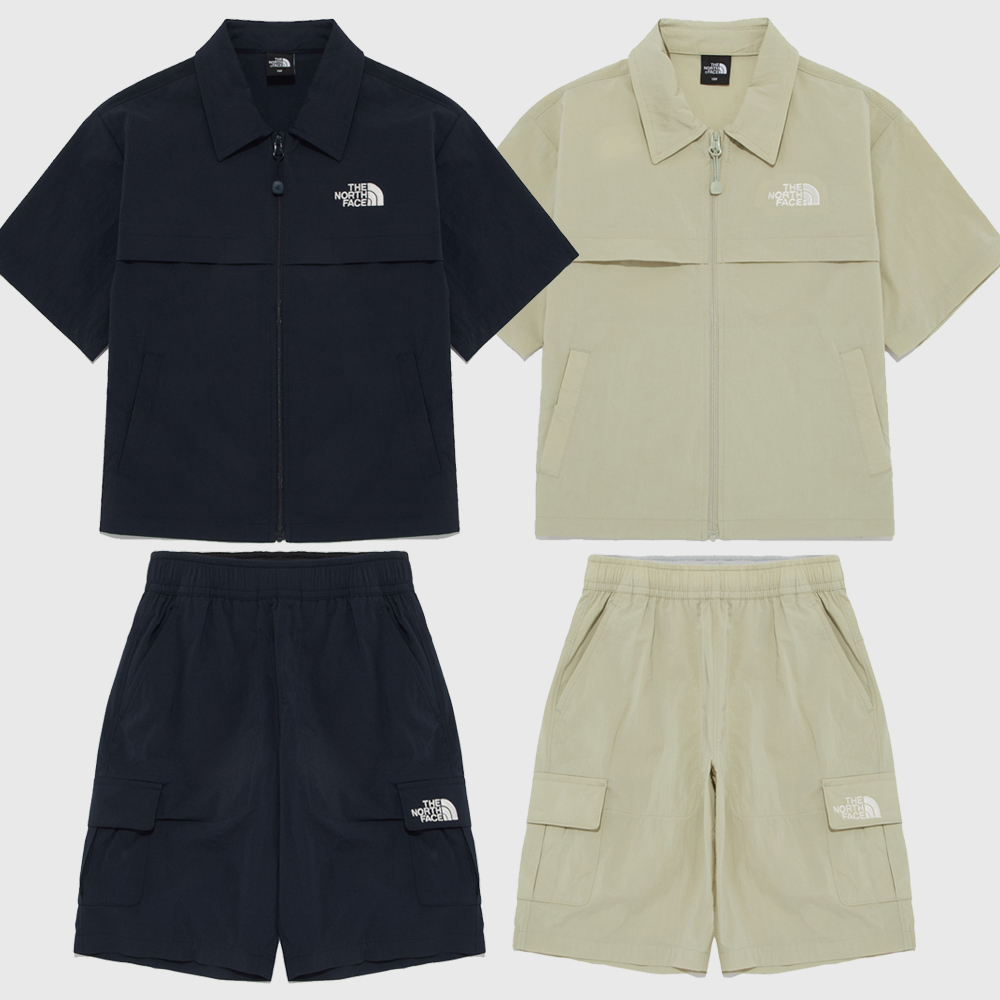 노스페이스 키즈 상하복세트 남아 아동 반팔 반바지 NH8SR24S
