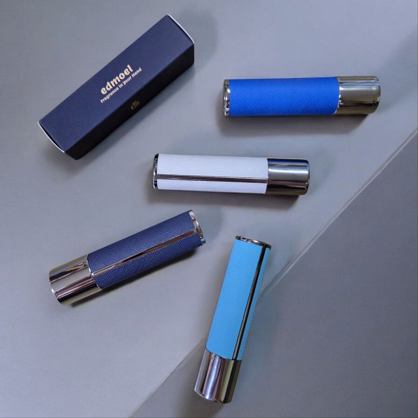 에드모엘 펌핑식 향수공병 향수 소분 용기 레더 에디션