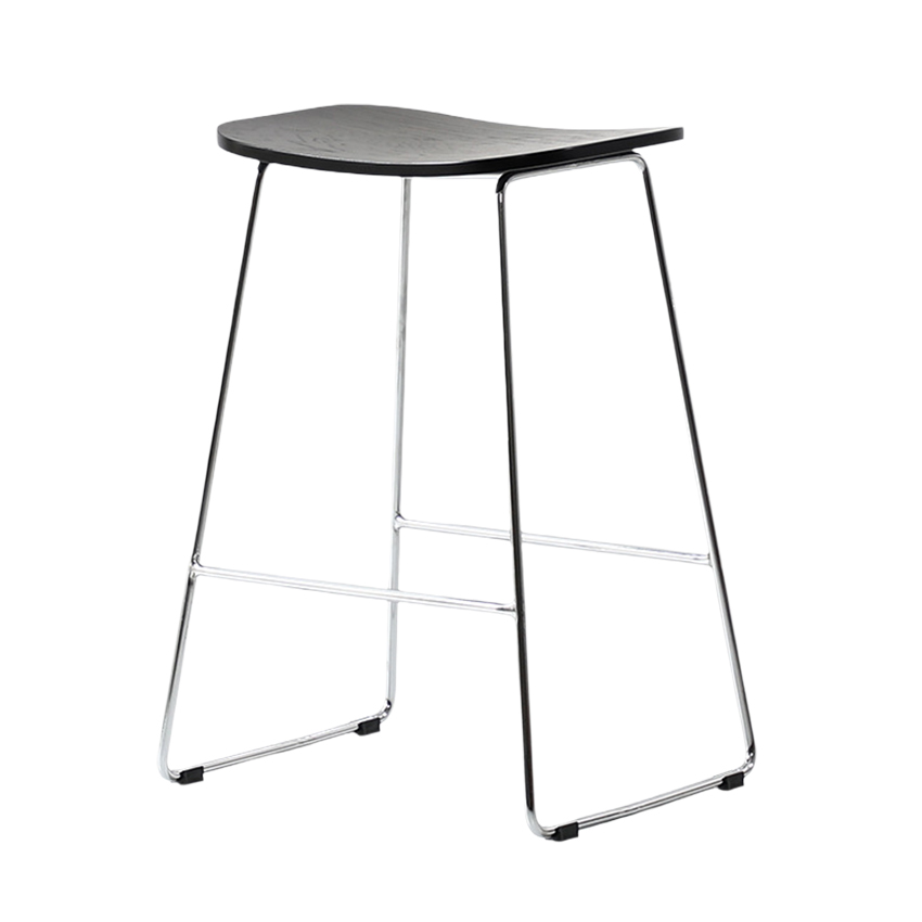 라인 미니멀 원목 화장대 쇼파 스툴 Line Minimal Stool - 상품 이미지