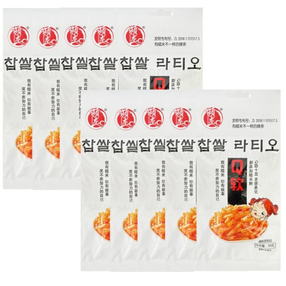 찹쌀 라티오 과자 쫄깃한 식감 마라 찹쌀 쫀디기 10개입 : 글로벌 인사이트