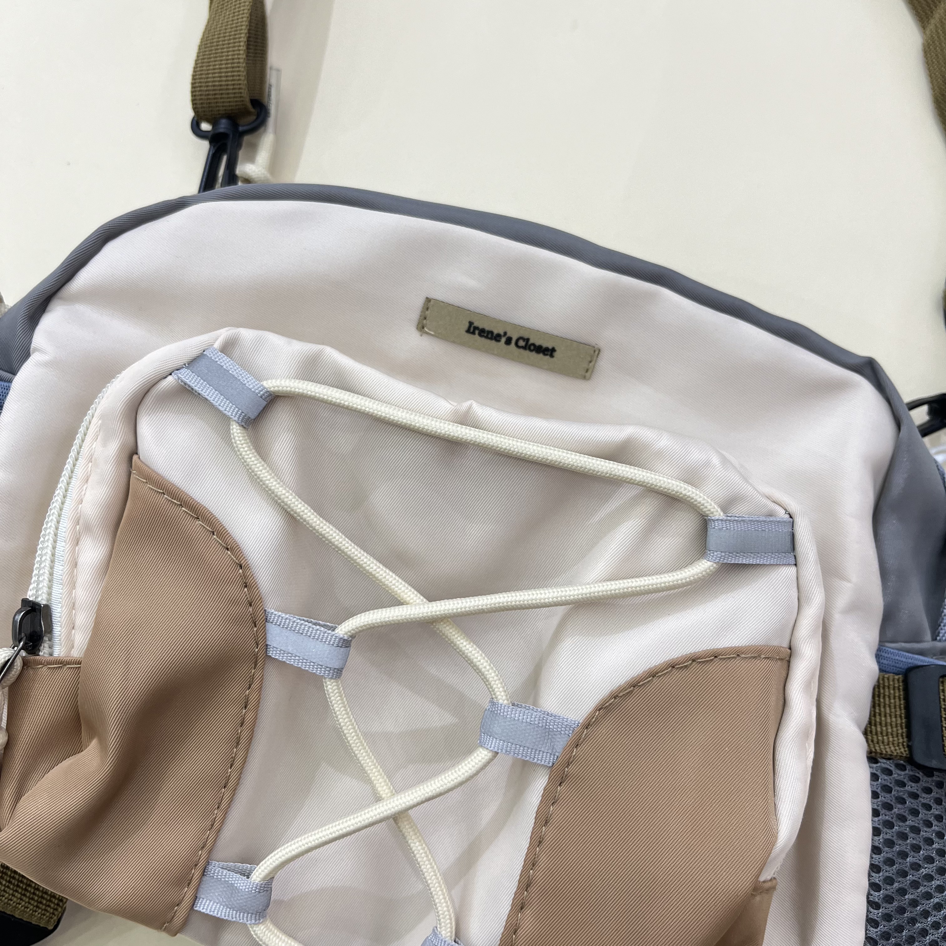 Irene's Closet 컬러블럭 다용도 미니 레저백 세컨드백 유아 주니어 사계절