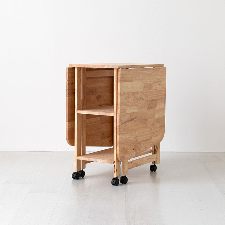 DIGOOD 이동식 접이식테이블 고무나무 1590mm, 고무나무 4933.7207