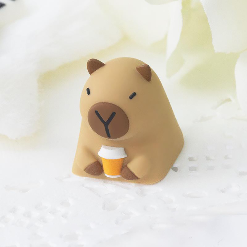 포인트키캡 귀여운 아티산 ESC 동물 카피바라 기계식키보드 커스텀키캡 커피바라