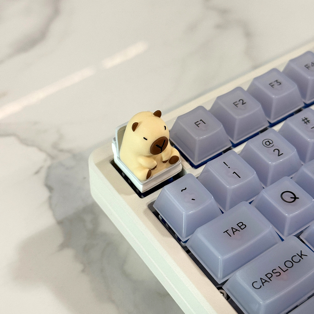 아티산 포인트키캡 귀여운 ESC 동물 카피바라 기계식키보드 커스텀키캡 변기바라