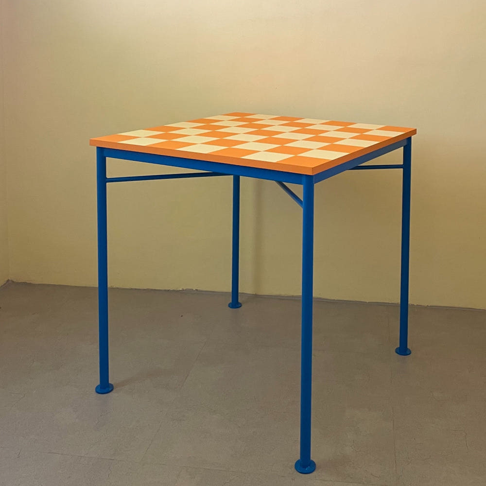 텐더 체커보드 테이블 인테리어 카페 거실 커피 사각형 티 엔틱 디자인 감성