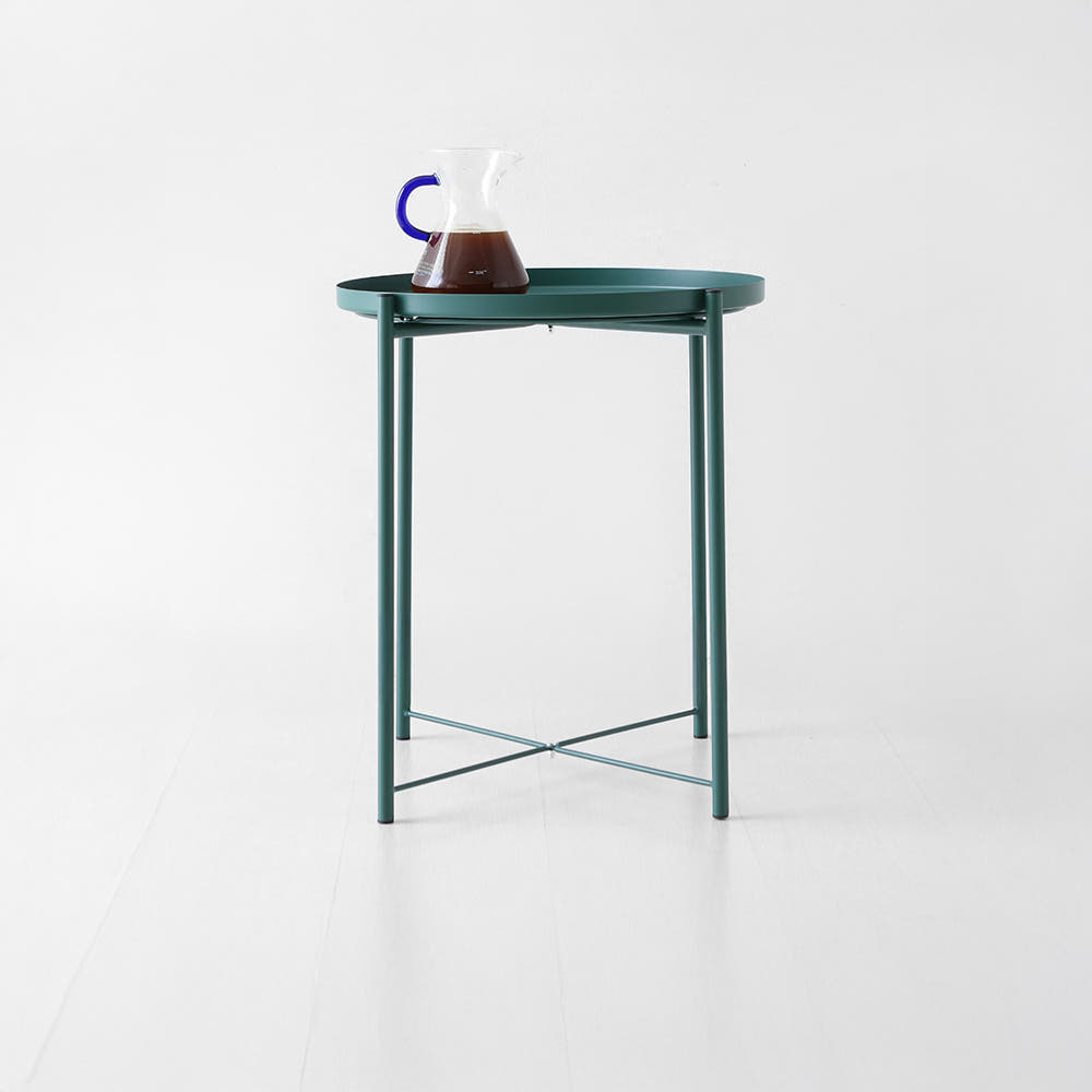 JENBAN 사이드테이블 KS1042TB 올리브그린 7216.3371