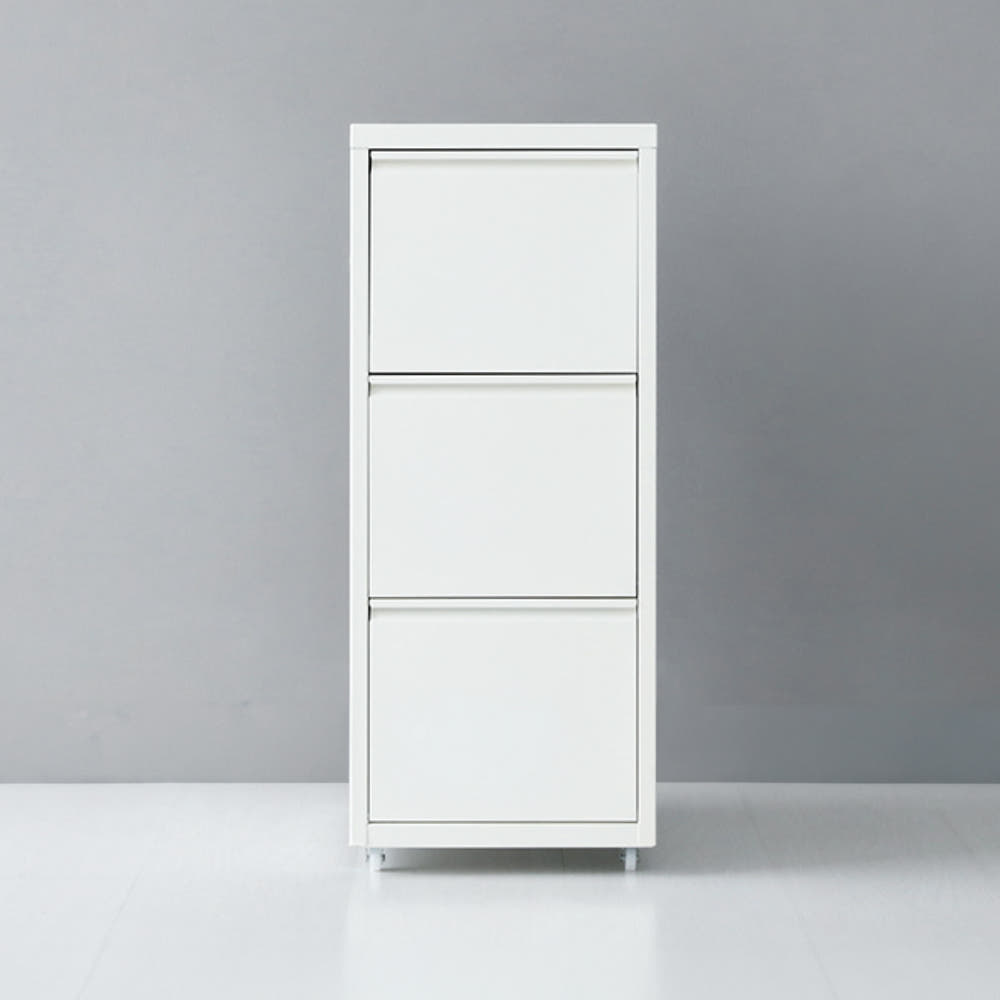 도미닉 서랍장 0.3단 280x410x685mm, 3단, 화이트 8885.6311 - 메인 이미지