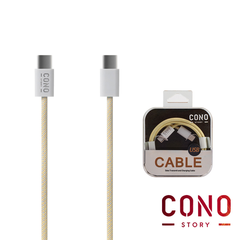 코노(CONO) 우븐 패브릭 CtoC / C to 8핀 라이트닝 1m 고속충전케이블 - 상세 이미지 5