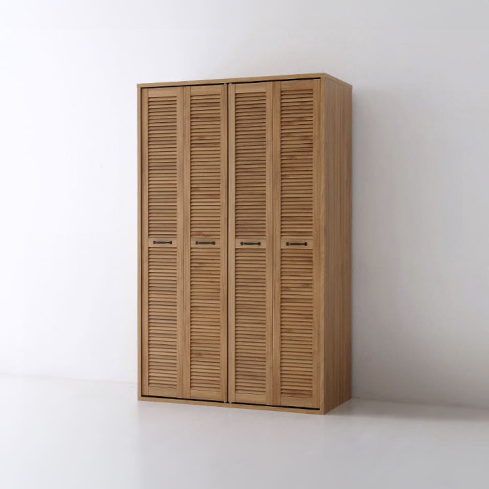 [12월초입고예정] 헤인 옷장 4문 120195 1200x590x1950mm, 4단, 미들브라운 2793.2156 - 상세 이미지 4