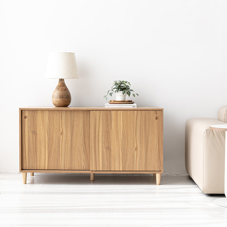 폴라보 TV거실장 12064 1200x450x640mm, 라이트브라운 9117.2539