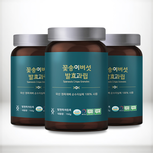 100% 원목 꽃송이버섯 발효과립 150g 베타글루칸 최다함량 3개월 - 상품 이미지