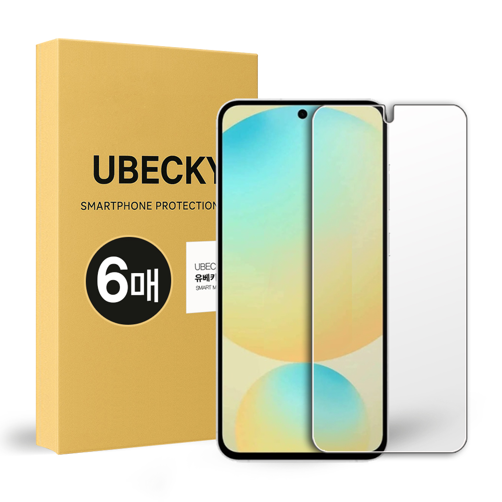 지문방지 방탄 강화유리필름 갤럭시S24 FE, 6매입