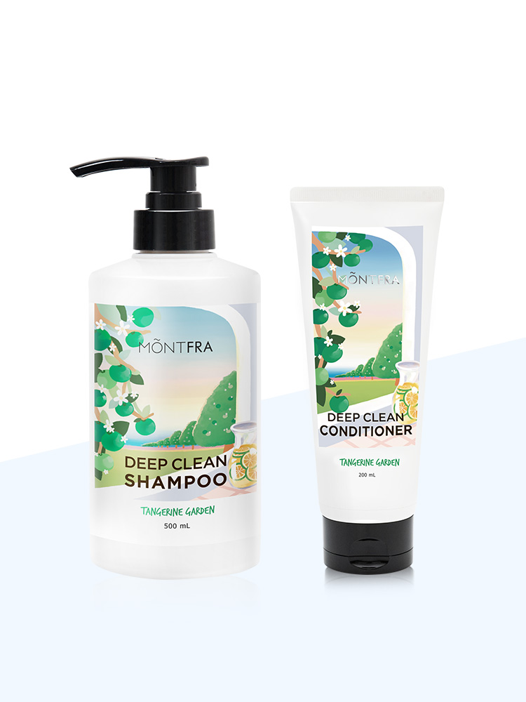 몽프라 사춘기 초등학생 청소년 딥클린 샴푸+컨디셔너 세트