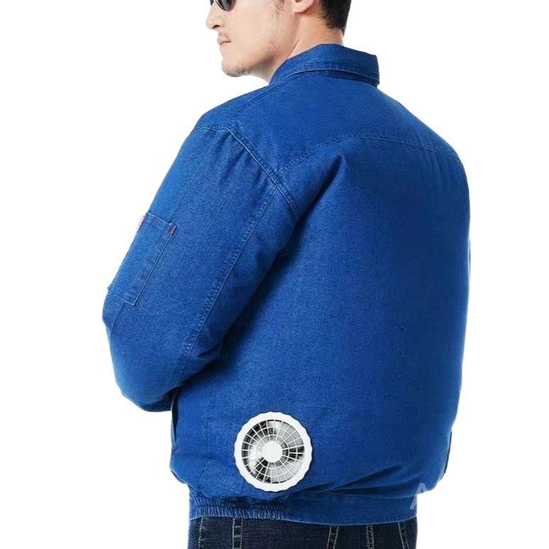 선풍기 옷 쿨링 잠바 냉풍 자켓 작업복 밀리터리 그린 에어컨 슈트+액세서리 170/L - 상세 이미지 2